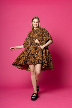 Frill Shorts Leopard