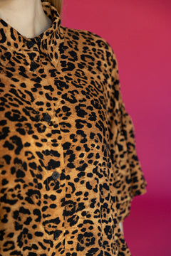 Long Flirty Dress Leopard