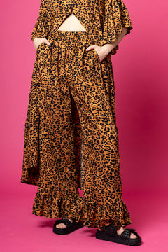Frill Pants Leopard