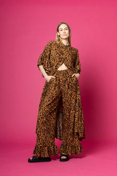 Frill Pants Leopard