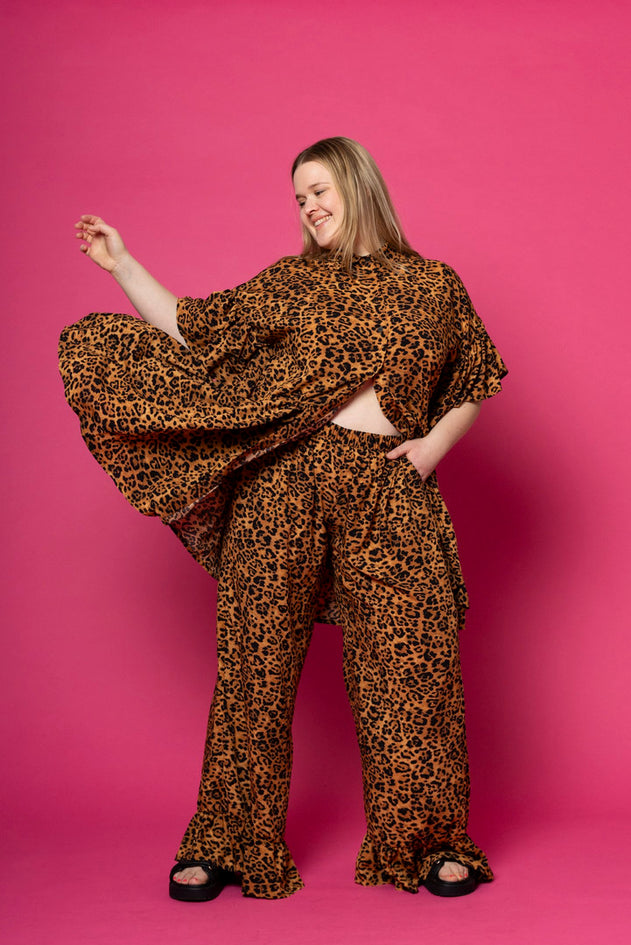 Frill Pants Leopard
