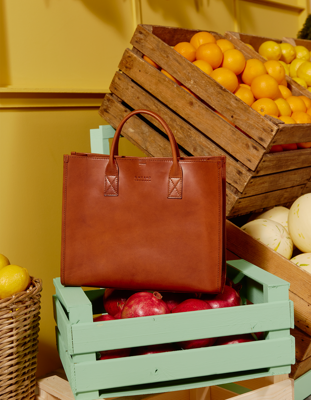 Jackie Tas Cognac Bruin