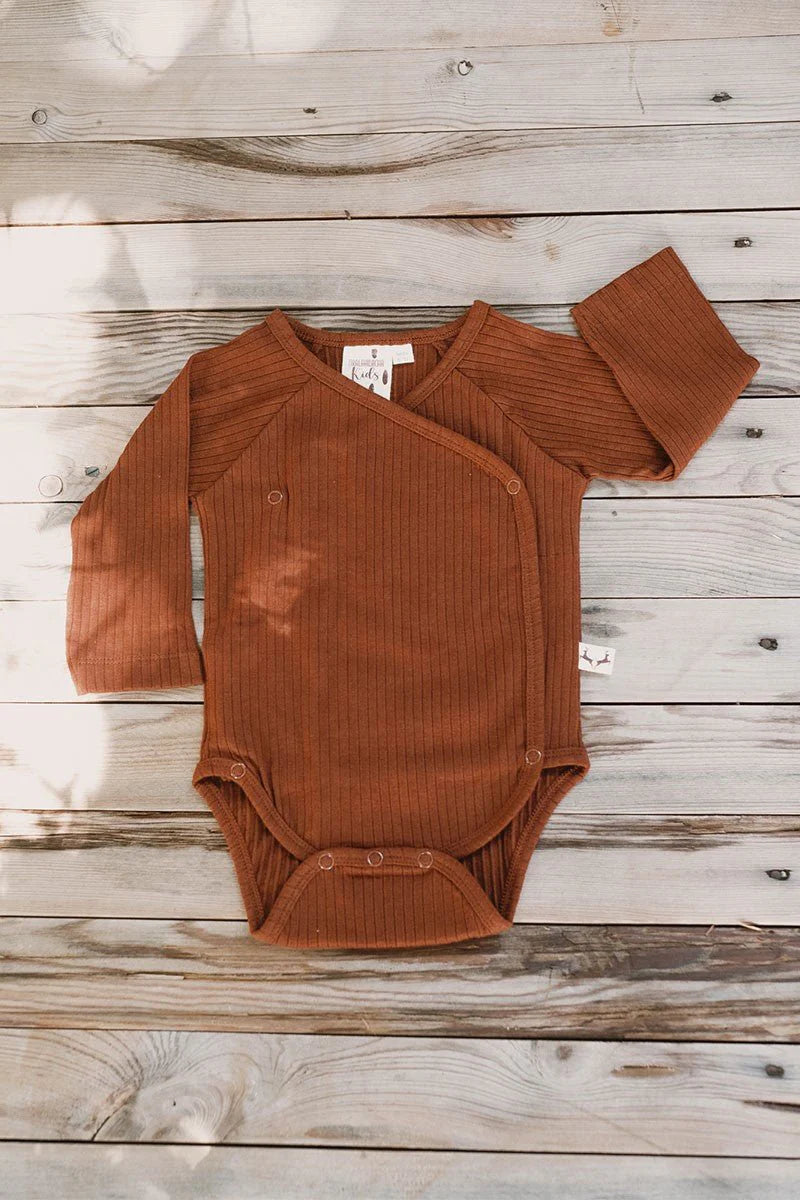 Baby's Jael Ribbed Bodysuit Garnet Agate