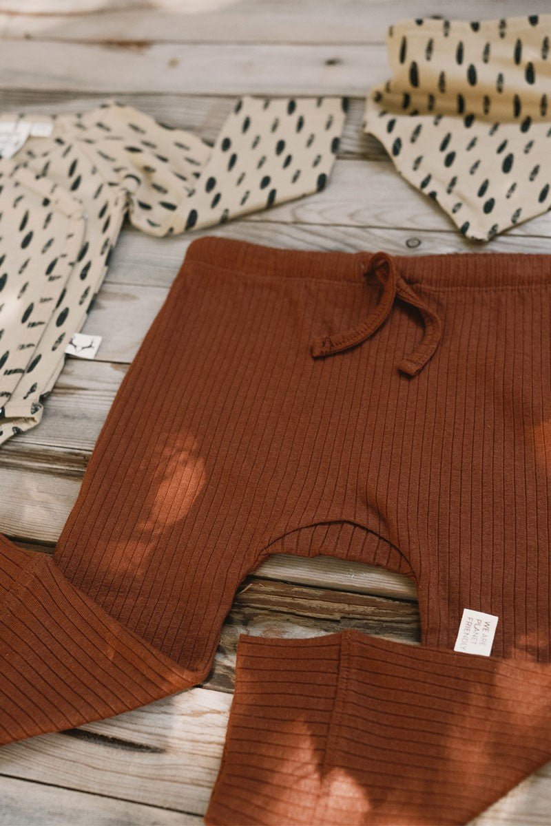 Baby's Joali Ribbed Pants Garnet Agate