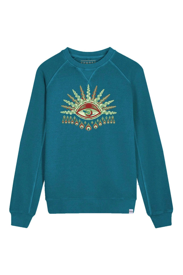 Komodo's Eye Sweater Teal Blue