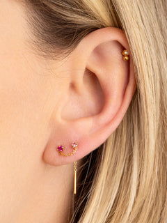 Justin Chain Earring Pink