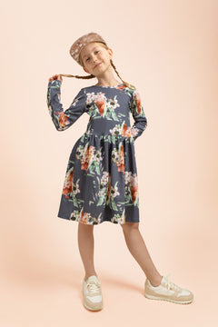 Kids' Blue Blossom Dress