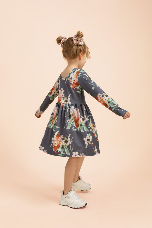 Kids' Blue Blossom Dress