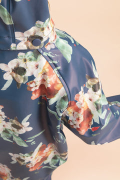 Kids' Rain Coat Blue Blossom