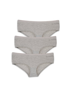 Karinna Hipster Underpants 3-Pack Grey Melange