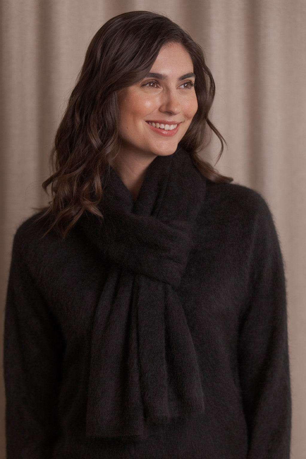 Cashmere Scarf Black