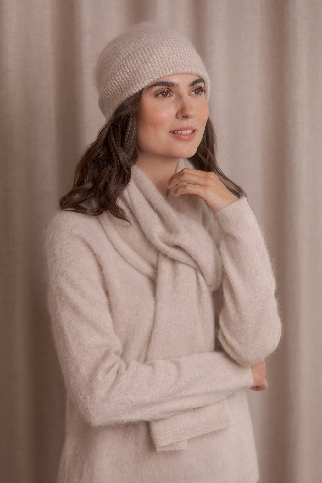 Cashmere Scarf Latte