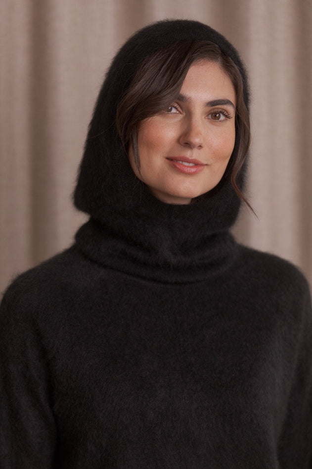 Cashmere Hood Black