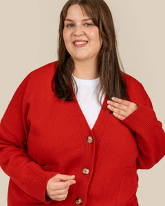 Kaste Cardigan Red