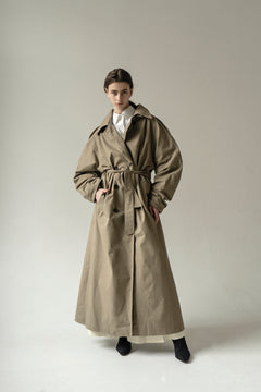 Olive puntige kraag Luna Trench