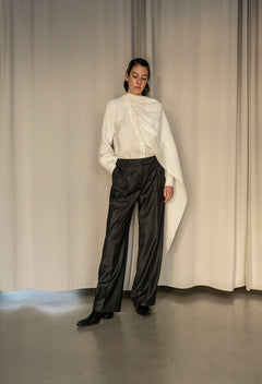 Dnipro Witte Lange Das Blouse
