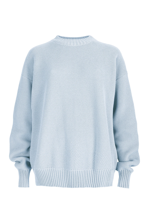 Honeycomb Unisex Jumper Light Blue