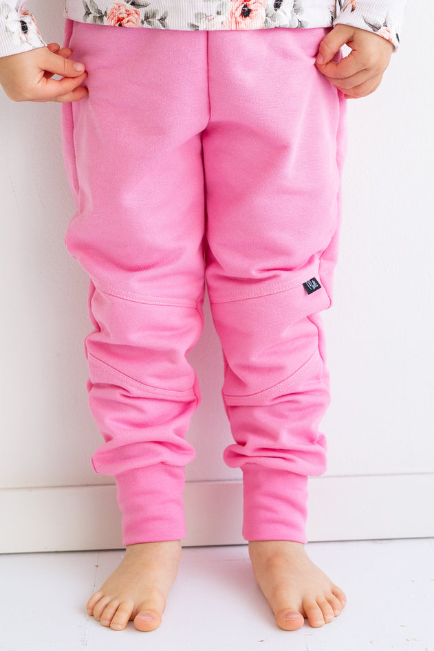 Melli EcoDesign Kids' Knee Patch Sweatpants Pink