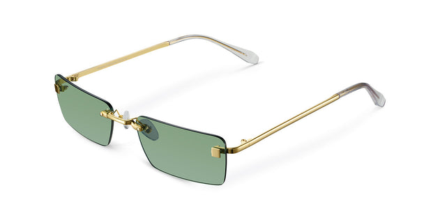 Laila Sunglasses Gold Green