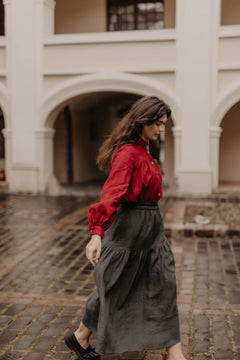 Vakarė Linen Skirt