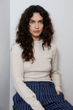 Lucky Wool Blend Jumper Sand