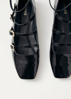 Luke Leather Ballet Flats Onix Black