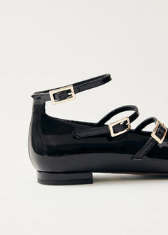 Luke Leather Ballet Flats Onix Black