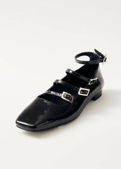 Luke Leather Ballet Flats Onix Black