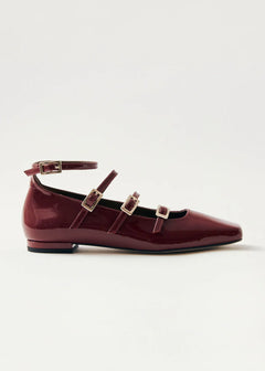 Luke Leather Ballet Flats  Onix Wine Burgundy