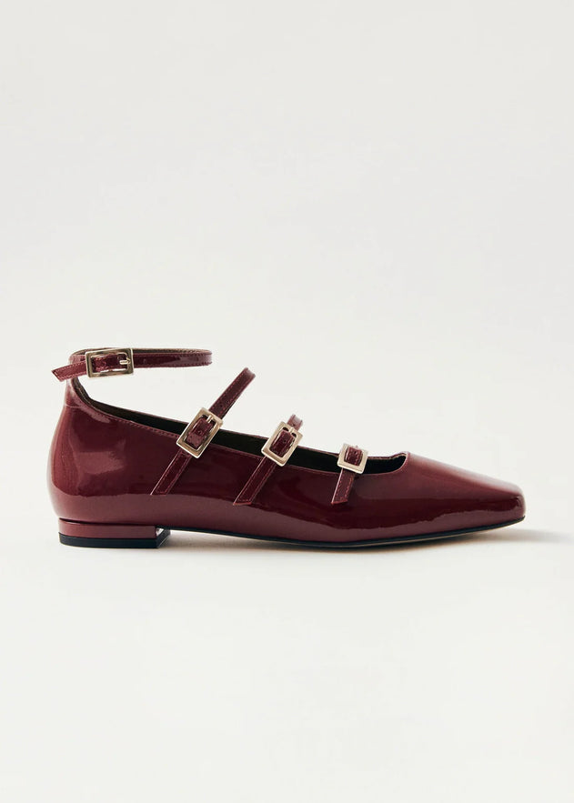 Luke Leather Ballet Flats  Onix Wine Burgundy