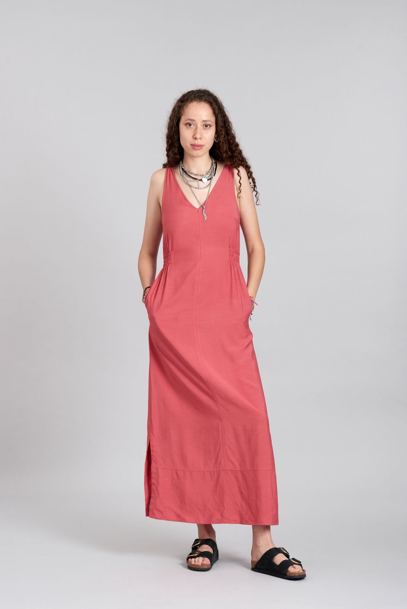 Marnie Rayon Dress Pink