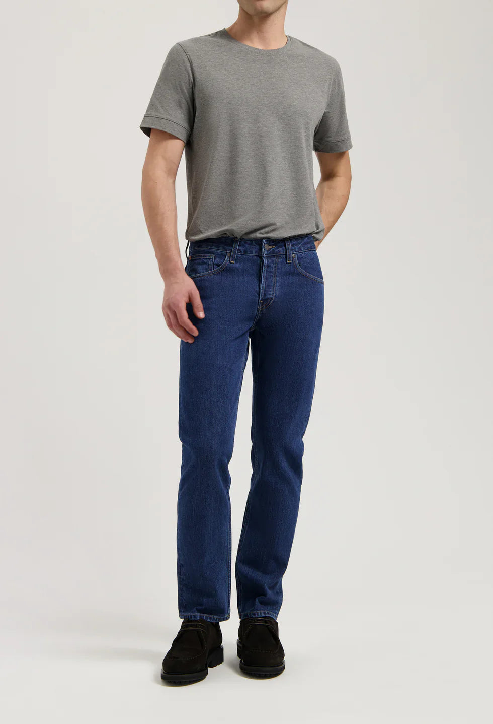 Hank Mid Tapered Jeans Medium Stone