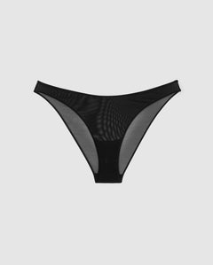 Mesh Bikinislip Zwart