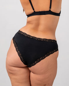 Micro Lace Cheeky Black