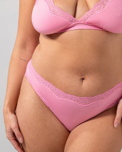 Micro Lace Cheeky Candy Pink