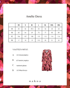 Amélie Layered Dress Scarlet Petals