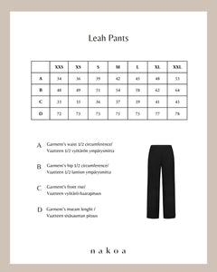 Leah Pants Black Leo