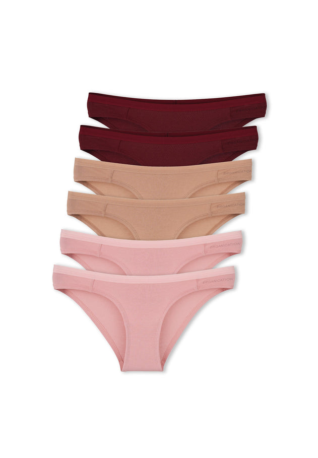 Kamilla Underpants Mix 6 Pack Beige