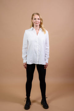 Chloe Linen Shirt Coconut Milk White