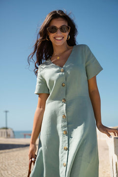 Penelope Dress Desert Sage Green