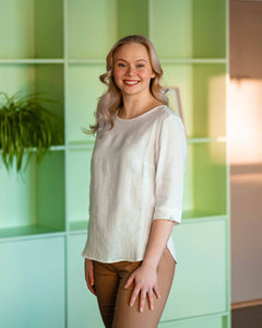 Classic Linen Blouse Vanilla