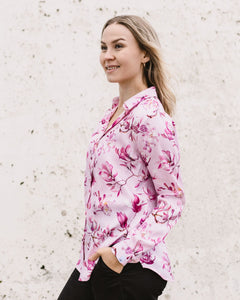 Chloe Button-up Shirt Ballet of Blossoms Pink