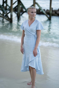 Annika Dress Sky Blue - IVALO.COM