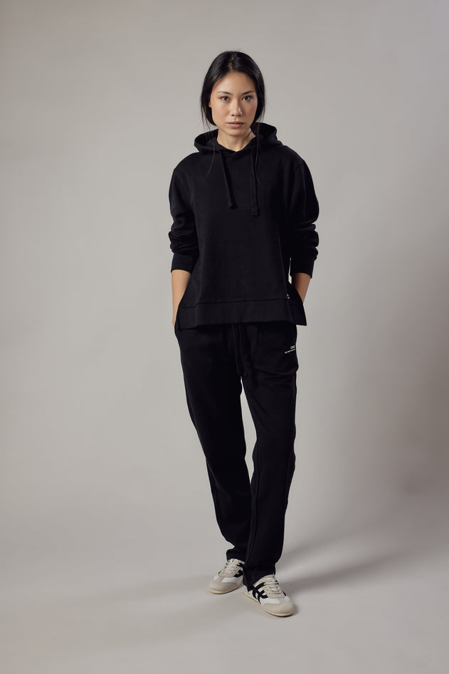 Women's Hoodie Sweatshirt With Side Slits