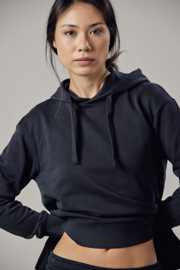 Women's Hoodie With Side Slits