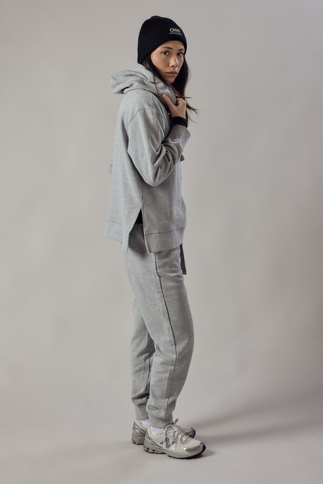 Women's Hoodie Sweatshirt With Side Slits