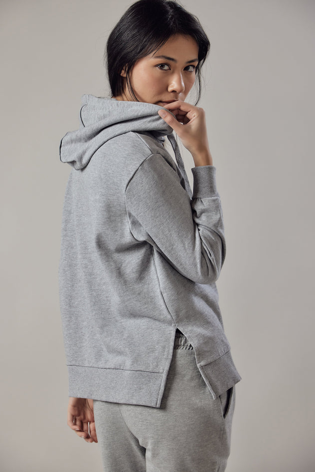 Women's Hoodie With Side Slits