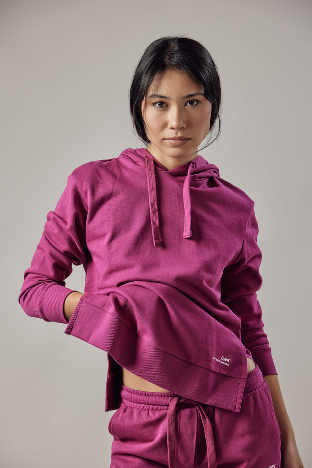 Women's Hoodie With Side Slits