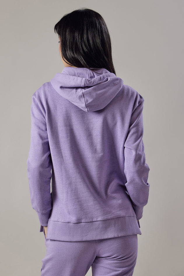 Women's Hoodie With Side Slits