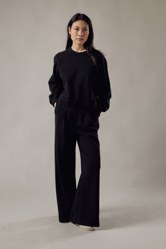 Felpa Girocollo Loose Fit in Interlock